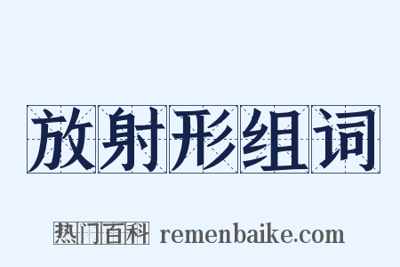放射形组词是什么意思的图片